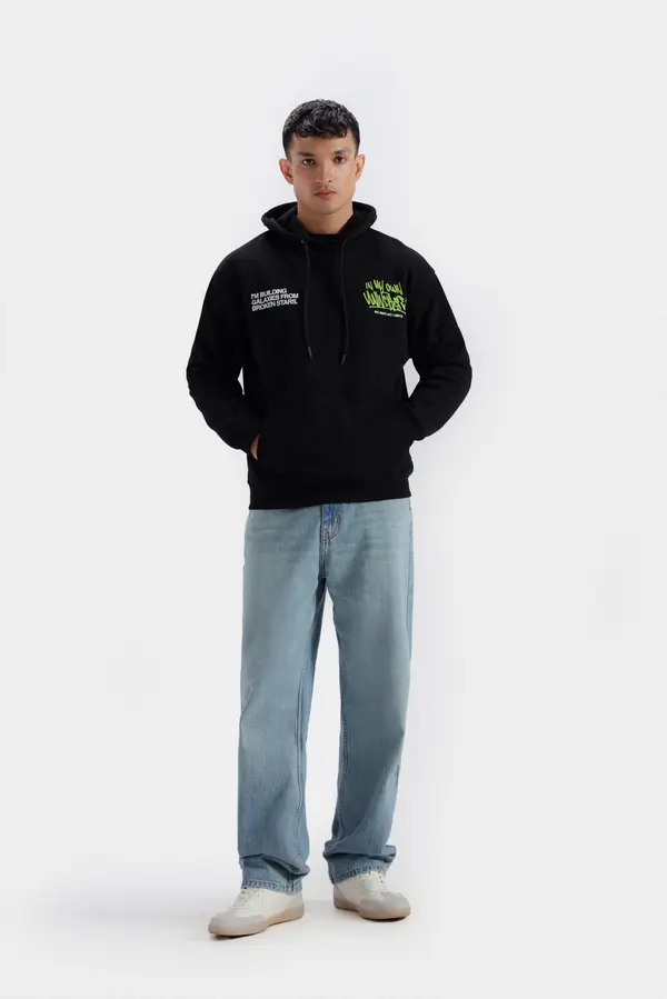 Slogan Print Pull Over