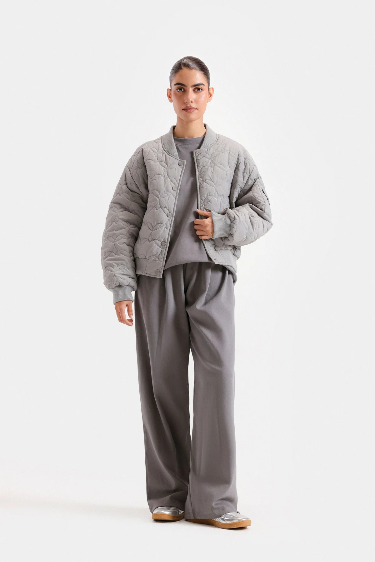 Cropped Quilted Puffer Jacket