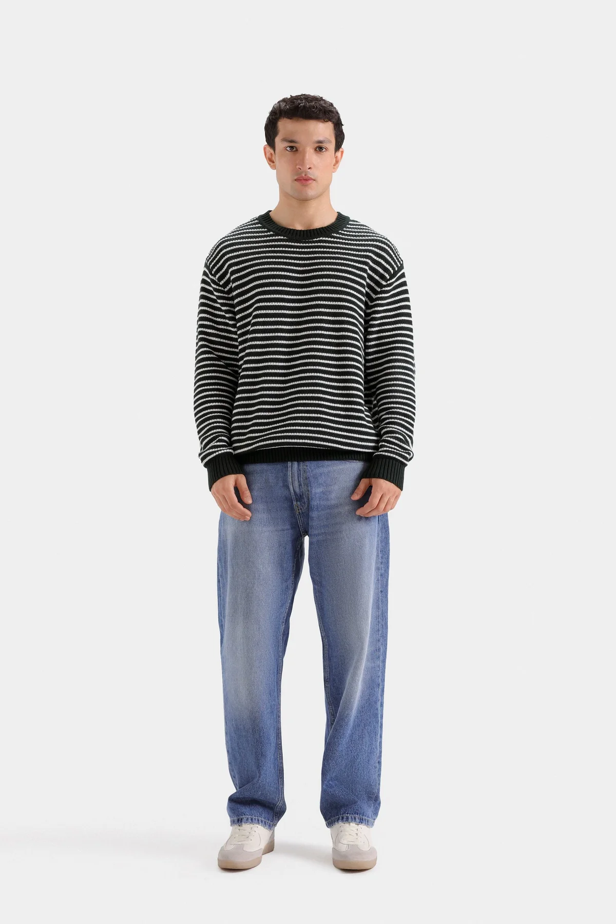 Striped Jacquard Sweater