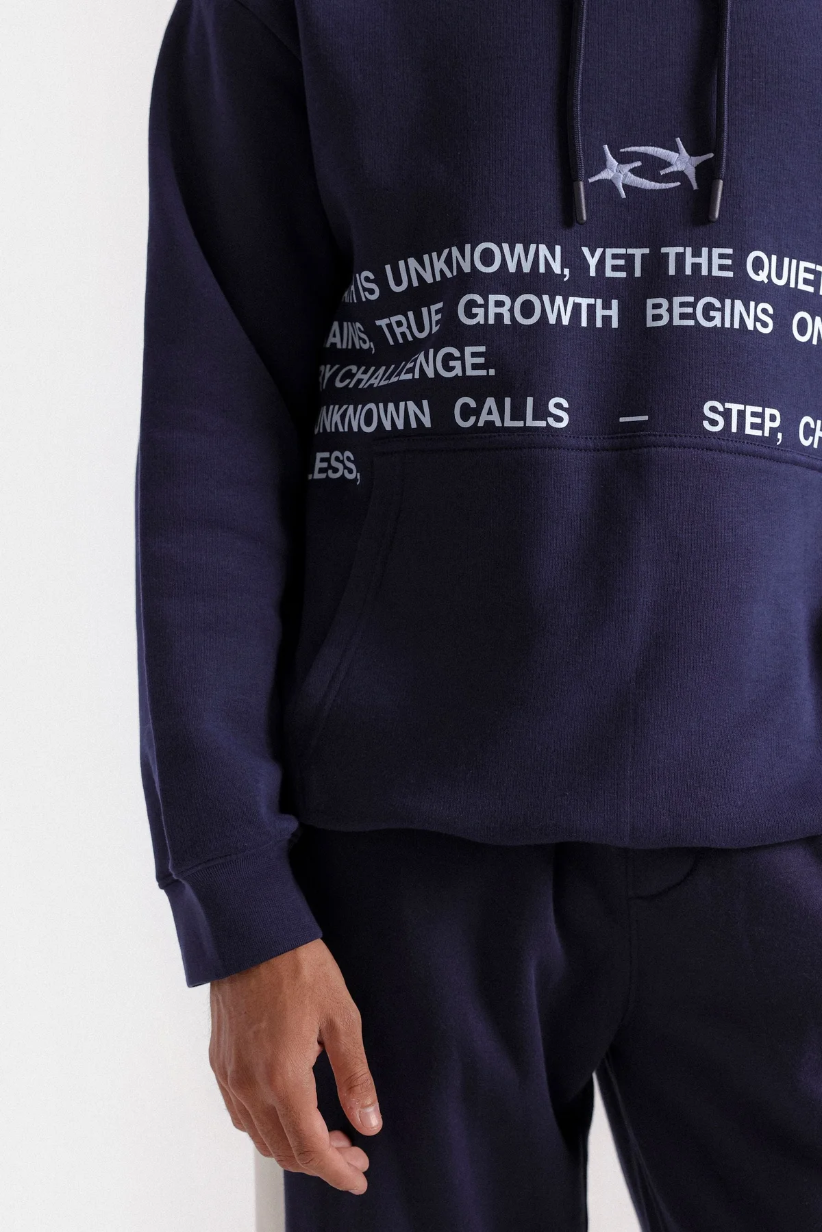 Slogan Print Hoodie - view 2