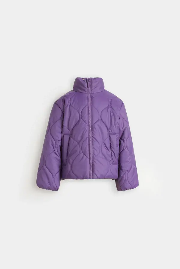 Cropped Quilted Puffer Jacket