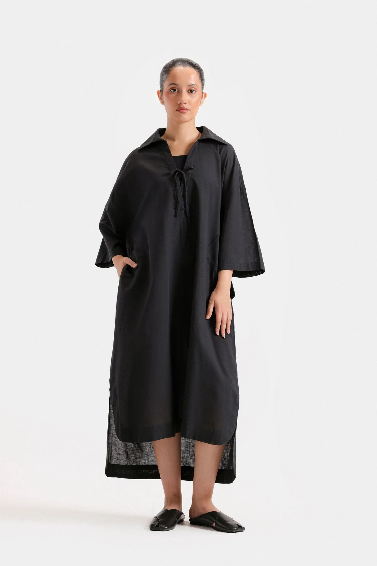 Basic Linen Shirt Dress