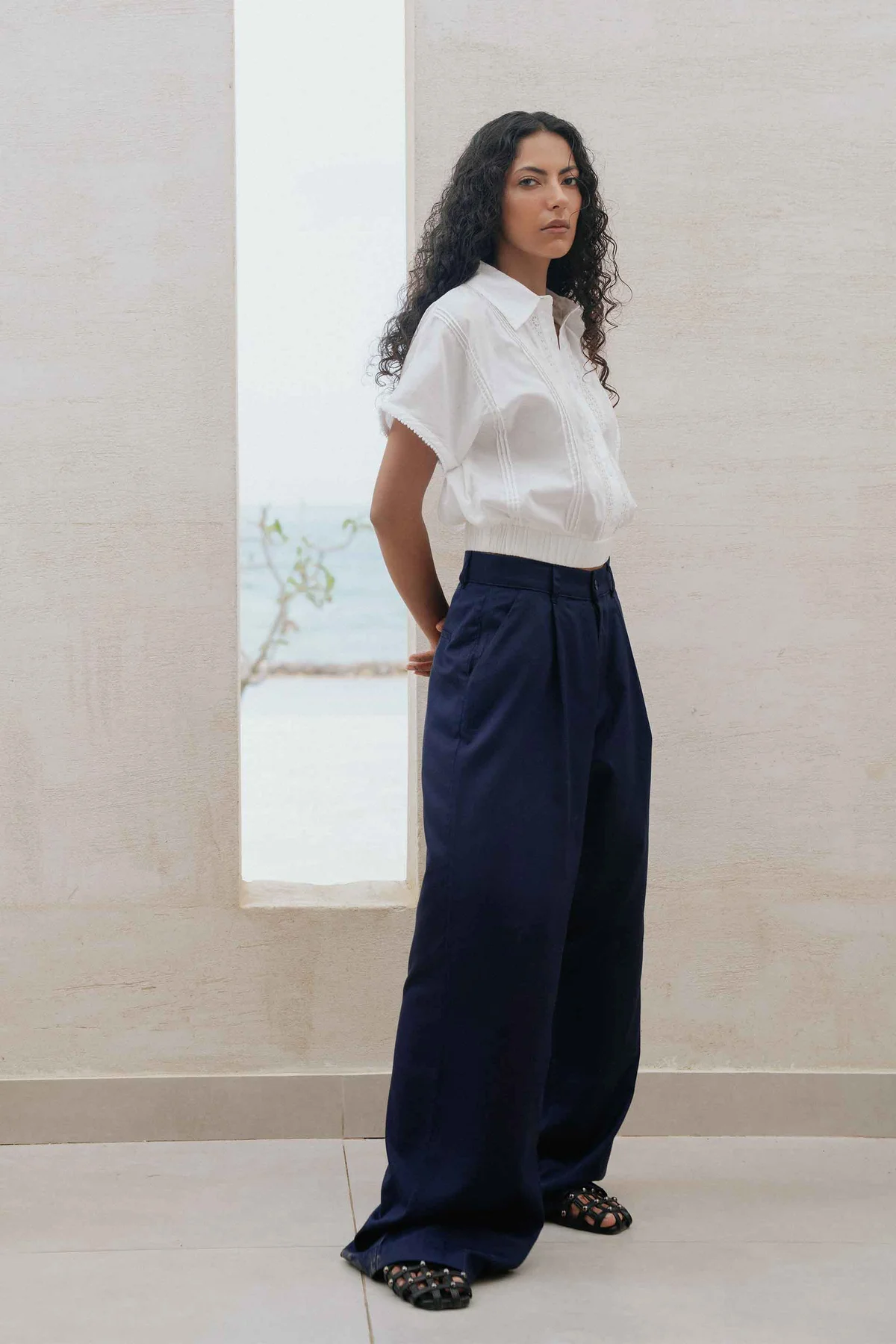 Pleated Wide Leg Pants - view 5