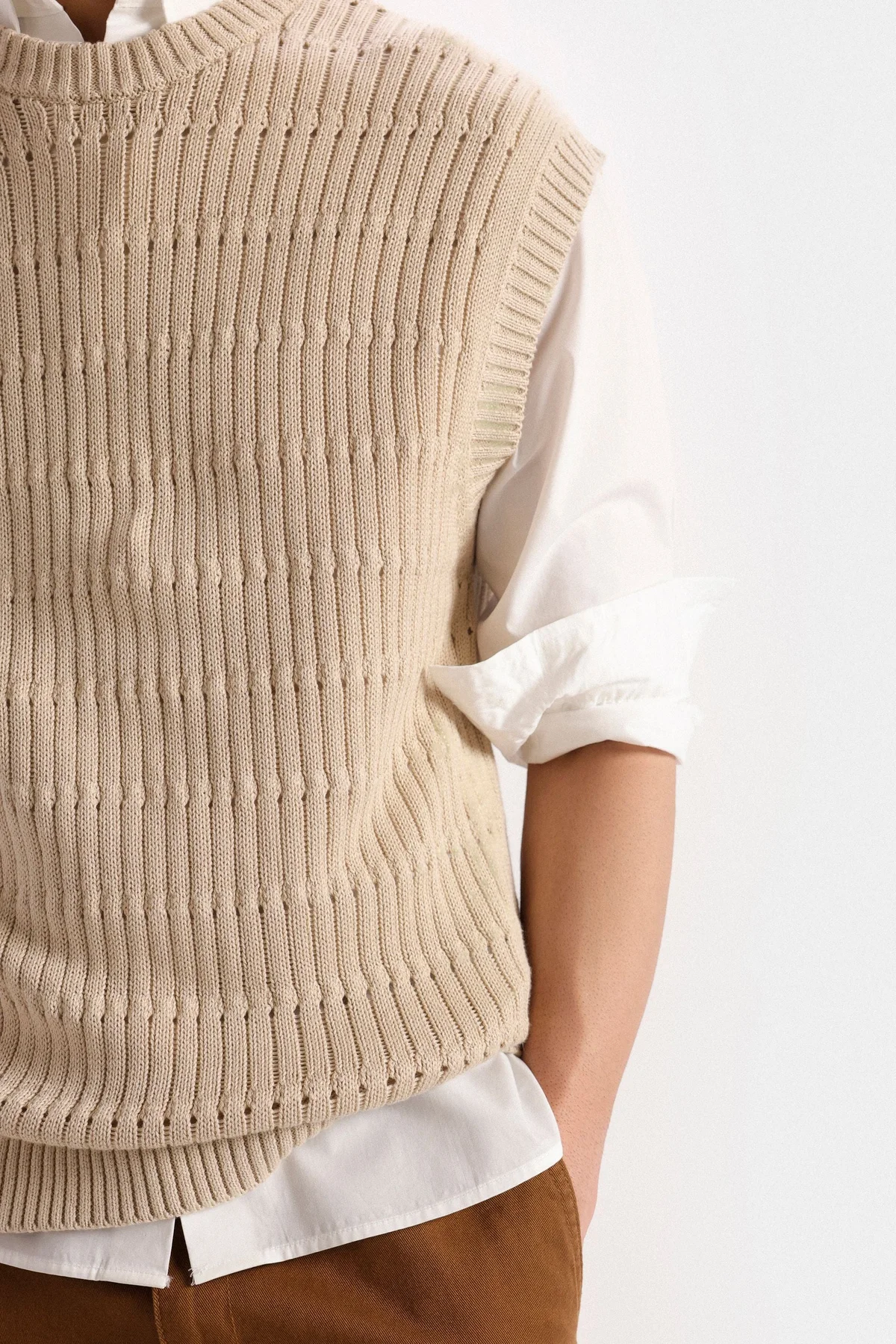 Open Knit Vest - view 2