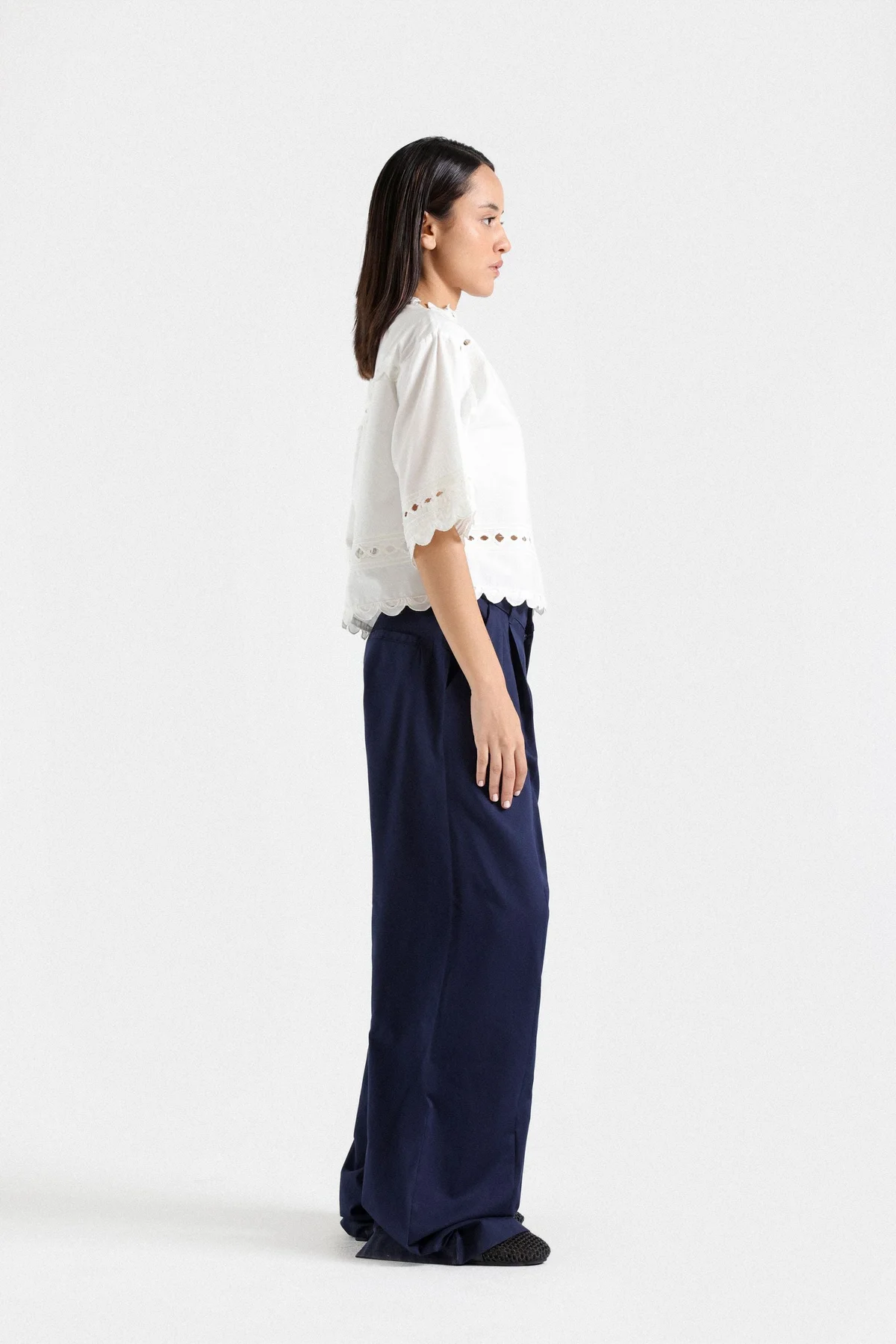 Pleated Wide Leg Pants - view 3