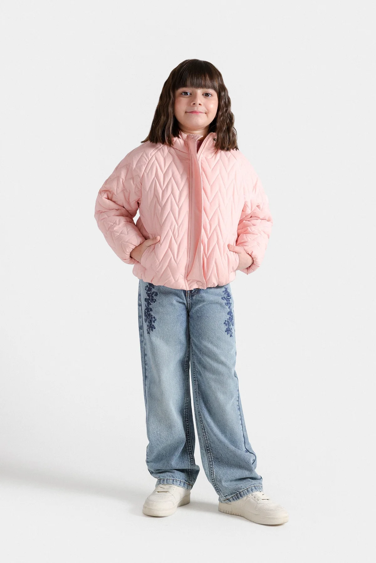 Quilted Puffer Jacket With Hood - view 4