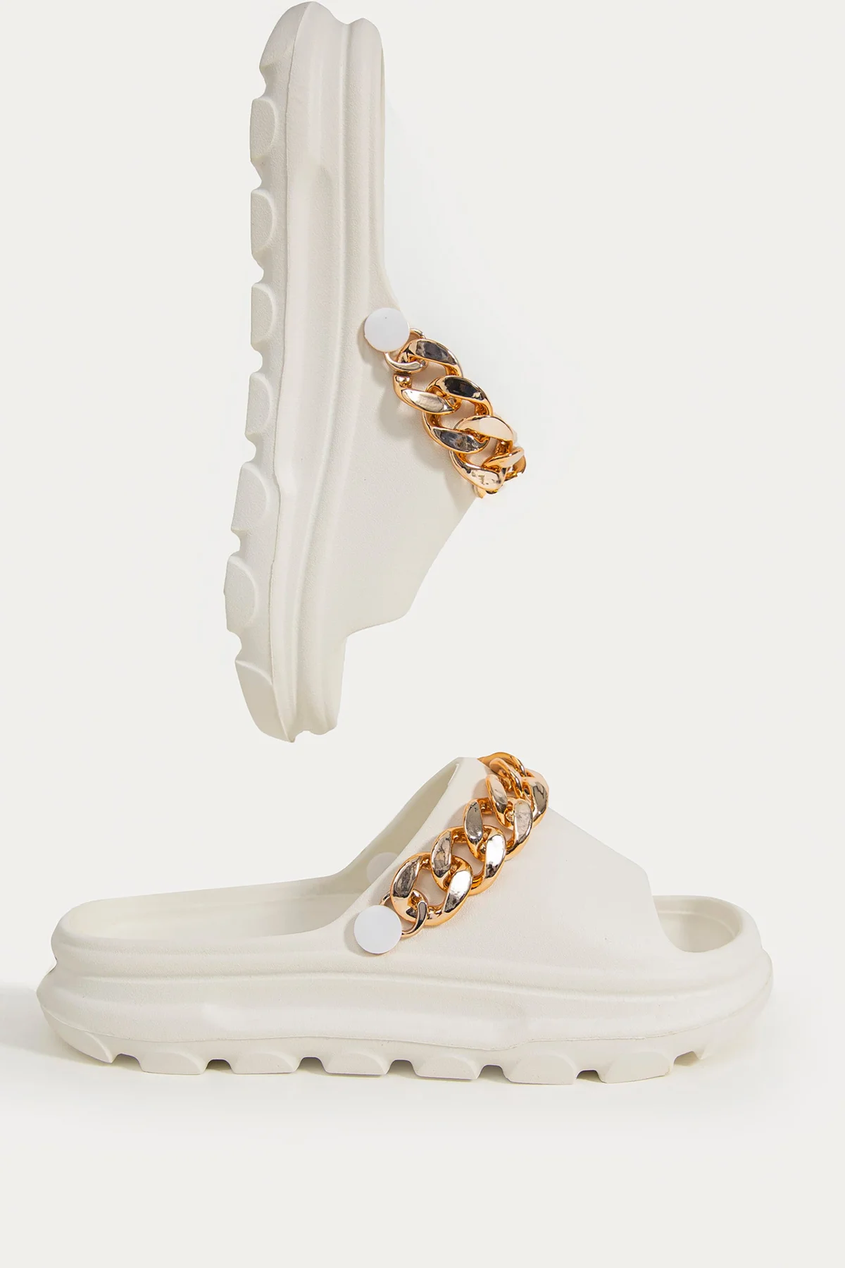 Rubberised Slide With Chunky Chain - view 4