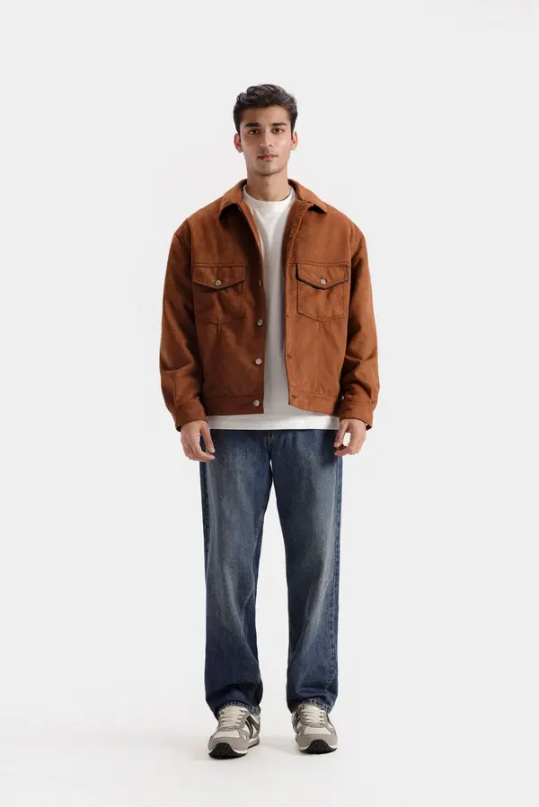 Suede Trucker Jacket
