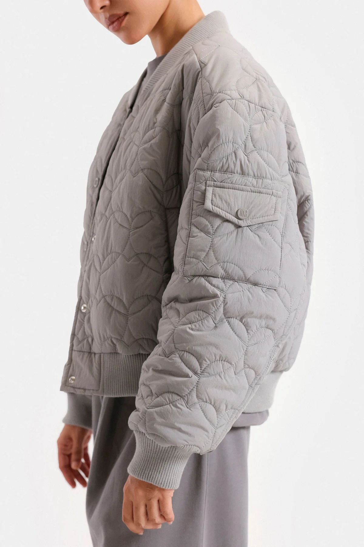 Cropped Quilted Puffer Jacket - view 2