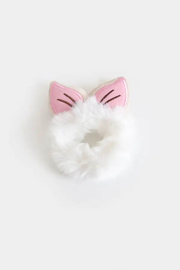 Soft Fur Kitty Scrunchie