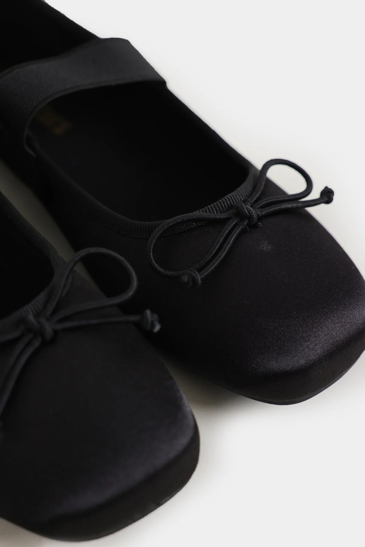 Satin Bow-Tie Ballerina Pumps - view 3