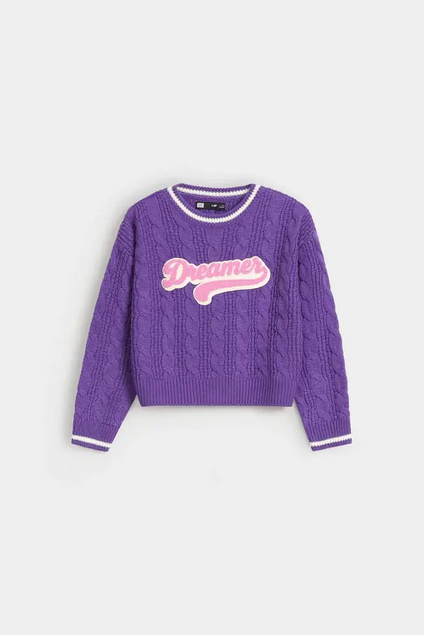 Varsity Cable Knitted Sweater