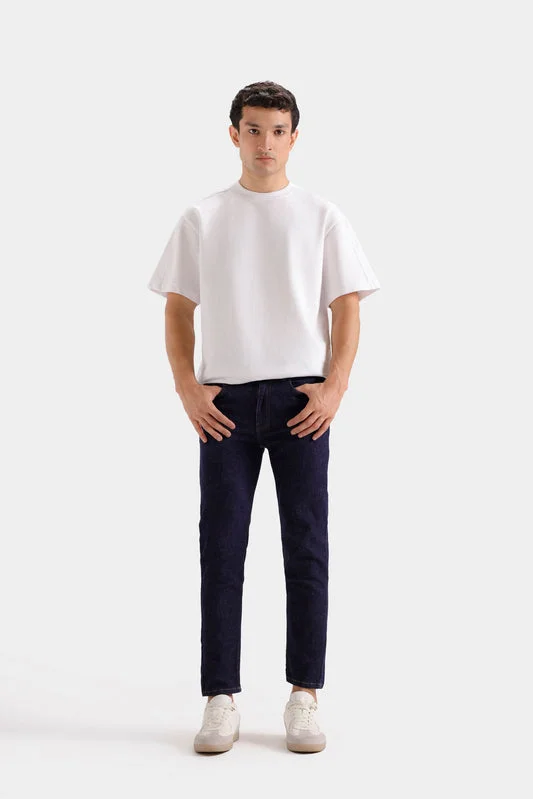 Slim Cropped Jeans - Indigo Blue - Slim Cropped Fit - F0620109