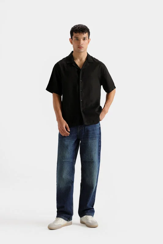 Resort Collar Shirt - Black F1103-103