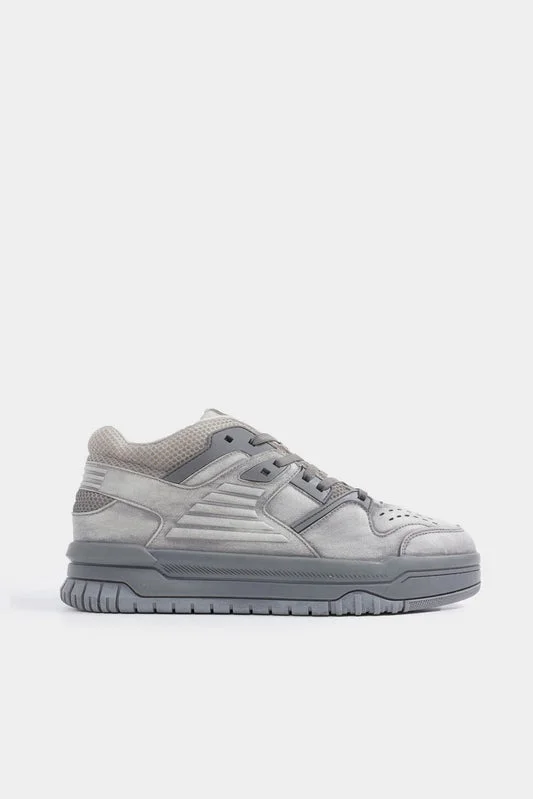 Chunky Mesh Sneakers - F0337-112 - Light Grey