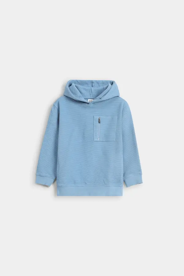 Basic Ribbed Hoodie