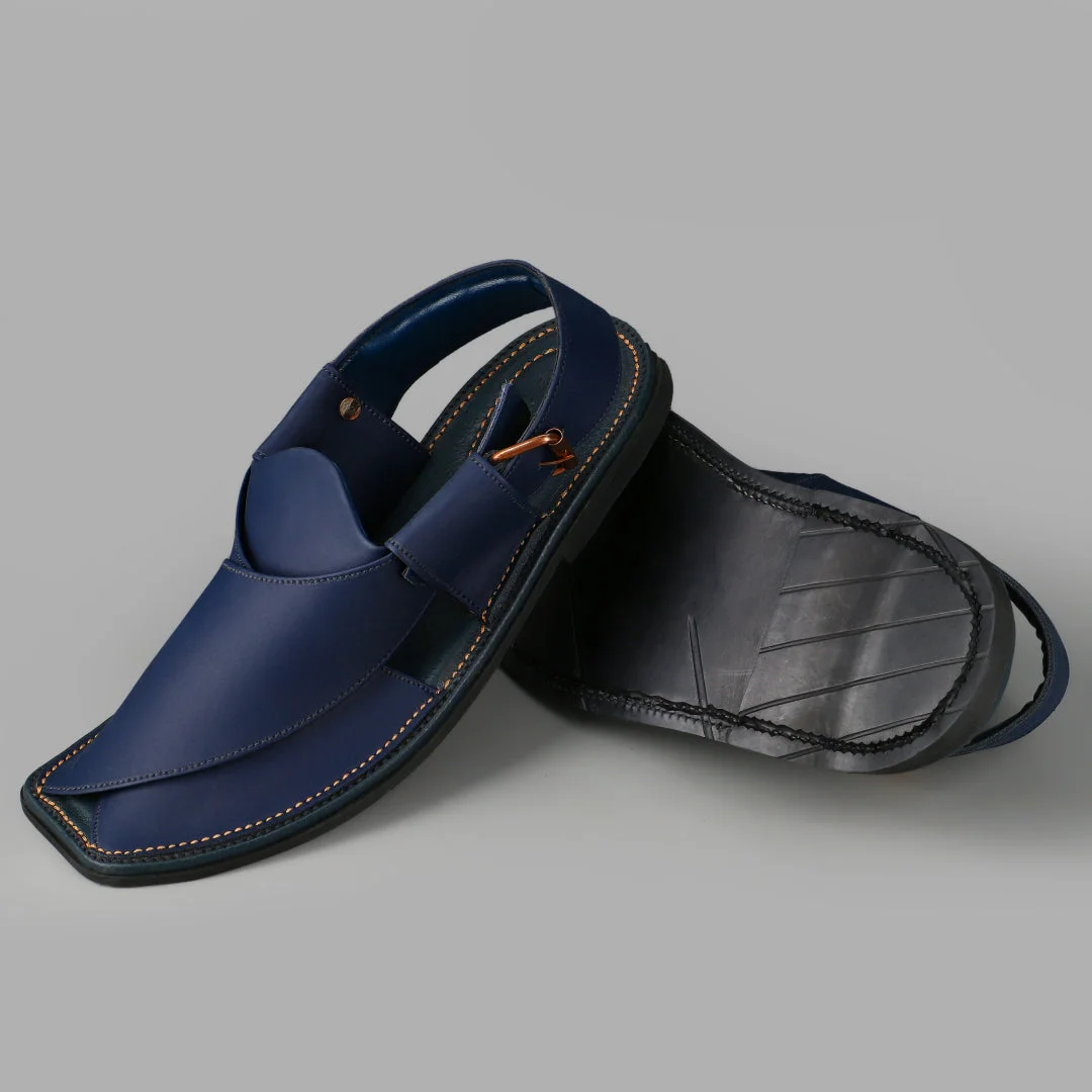 MATT INDIGO PESHWARI CHAPPALS - view 4