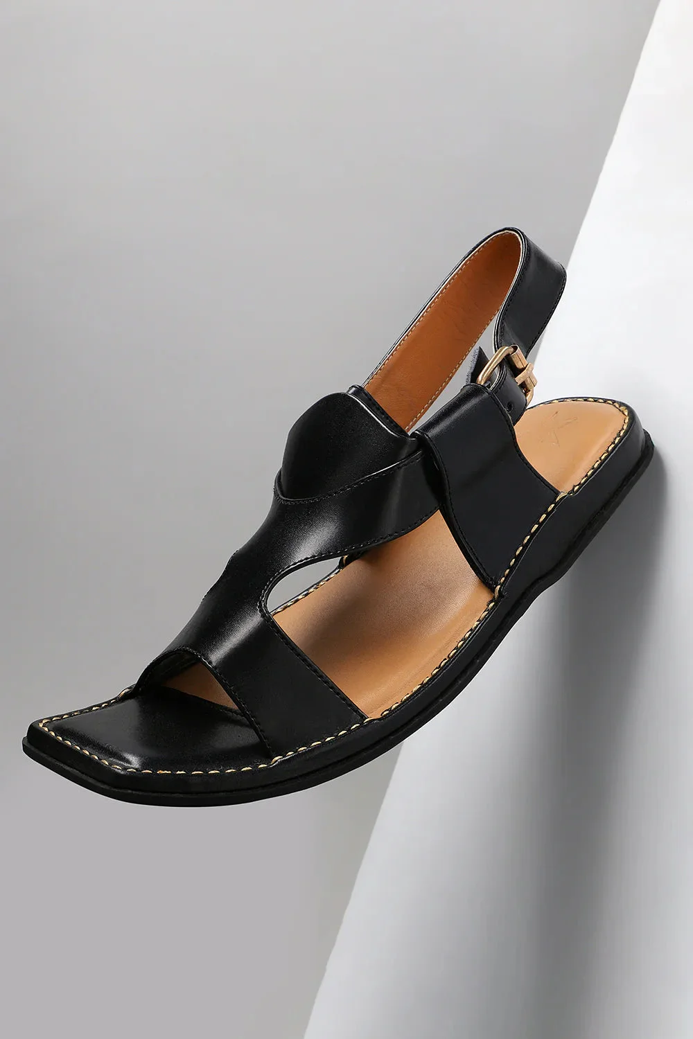 Black Panjedar Sandal - view 3