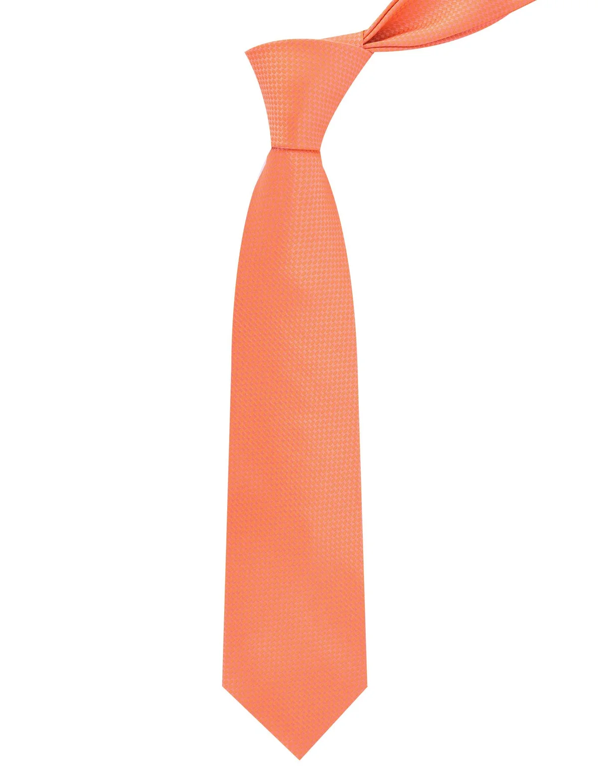 Peach Plain Tie - view 2
