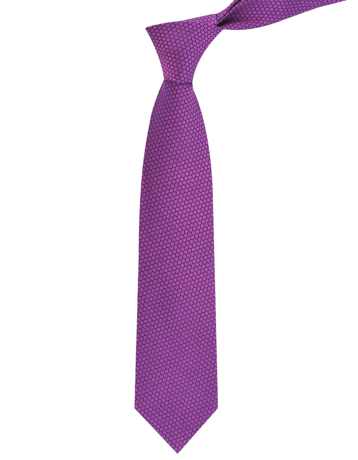 Geometric Purple Tie - view 2
