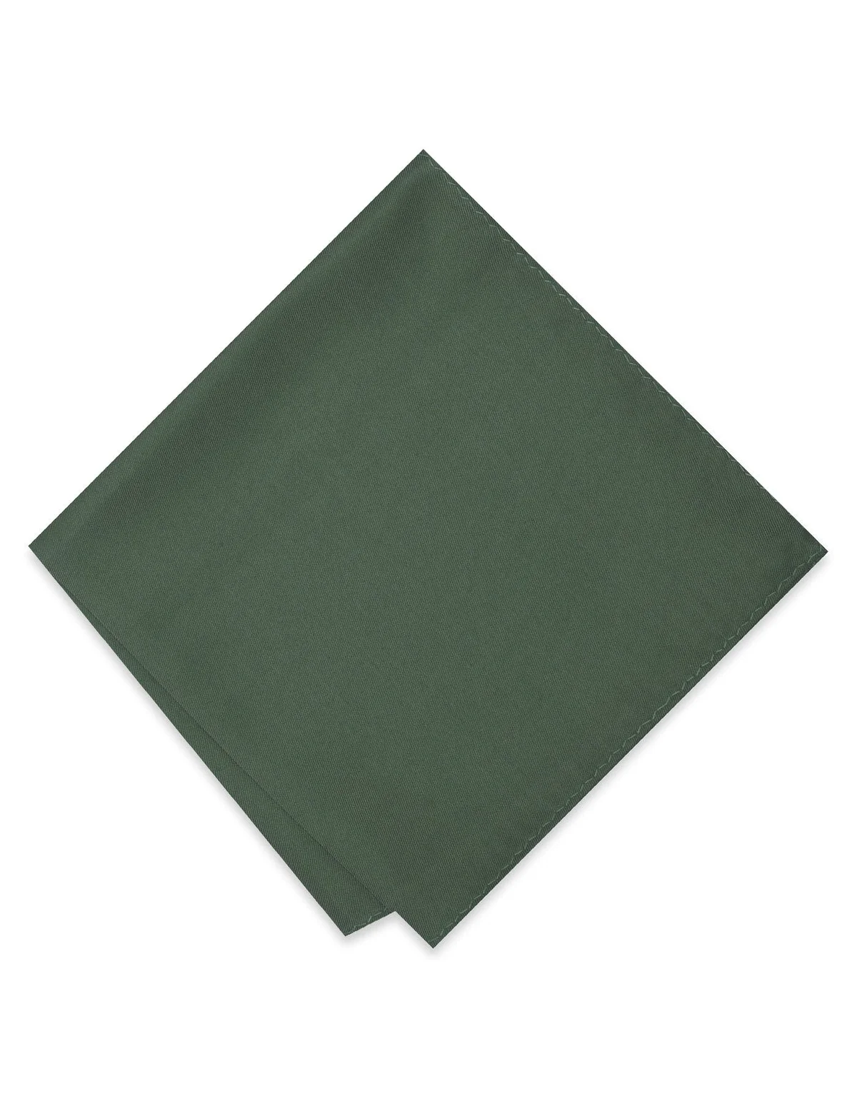 100% Polyester D Green Pocket Square - view 2
