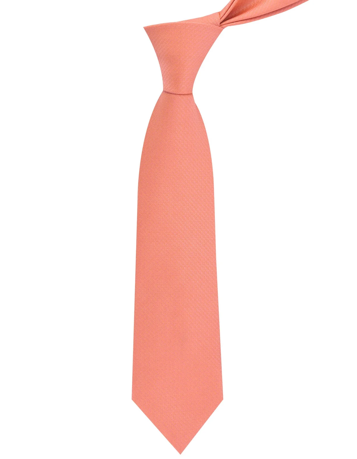 Plain Peach Tie - view 2