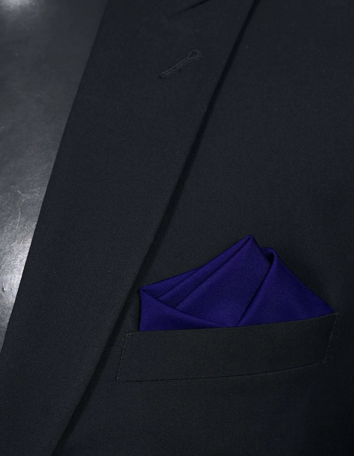 Polyester Blue Pocket Square